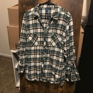 Falls Creek Plaid Button Up Sized 3XL